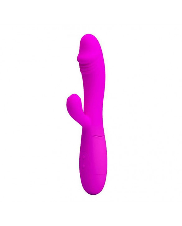 Vibrador Recarregável Feminino Rabbit Silicone Estimulador Pretty Love Snappy pink
